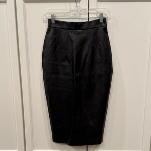 Vixen by Mitcheline Pitt BAD GIRL PENCIL SKIRT IN VEGAN LEATHER